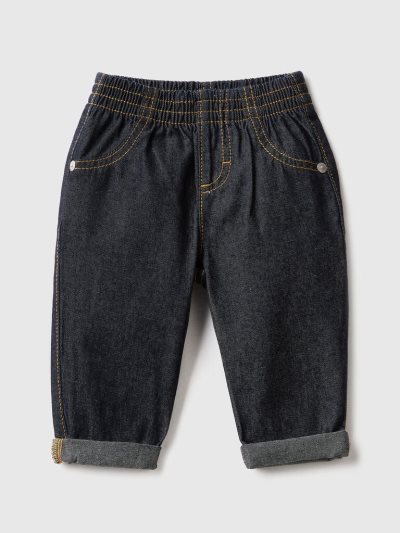 Benetton 100% Katoenen Denim Jeans Kinderen Blauw | BE830111