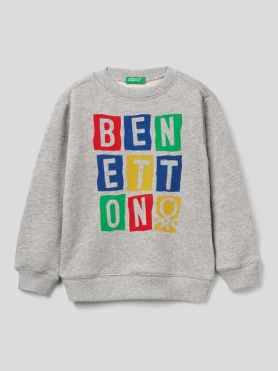 Benetton 100% Organic Katoenen Sweatshirt Kinderen Grijs | BE471077