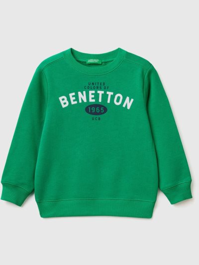 Benetton 100% Organic Katoenen Sweatshirt Kinderen Groen | BE734465