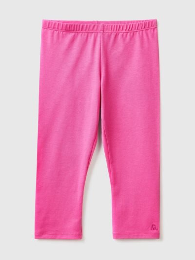 Benetton 3/4 Stretch Katoenen Leggings Kinderen Fuchsie | BE193721