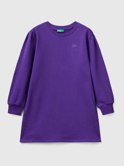 Benetton Balloon Sleeves Jurken Kinderen Violet | BE553044