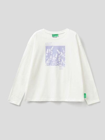 Benetton Benettonxpantone™ Long Sleeve T-shirts Kinderen Wit | BE164960