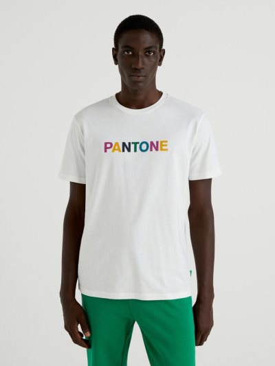 Benetton Benettonxpantone™ Short Sleeve T-shirts Heren Wit | BE787607