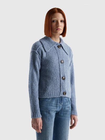 Benetton Bouclé Yarn Jassen Dames Periwinkle | BE119572