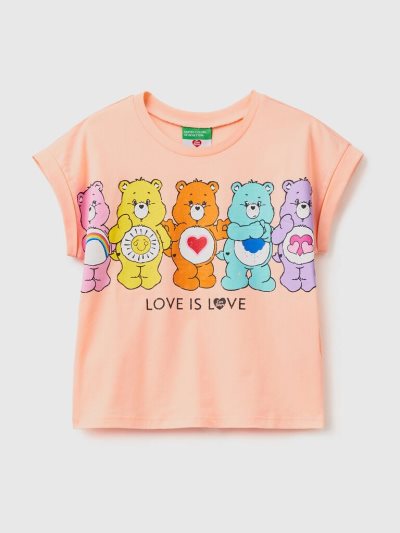 Benetton Care Bears™ 100% Katoenen Short Sleeve T-shirts Kinderen Roze | BE521116