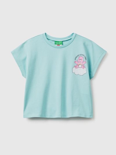 Benetton Care Bears™ Print Short Sleeve T-shirts Kinderen Aqua | BE364941