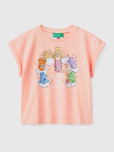 Benetton Care Bears™ Print Short Sleeve T-shirts Kinderen Roze | BE715150