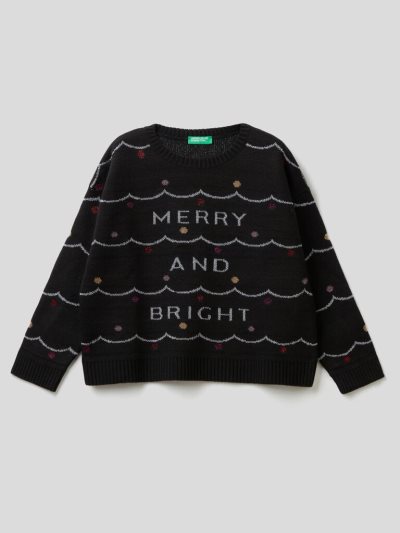 Benetton Christmas Inlays Truien Kinderen Multi-color | BE549315