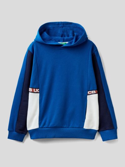 Benetton Color Block Hoodie Kinderen Blauw | BE315247