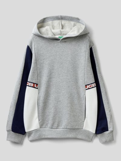 Benetton Color Block Hoodie Kinderen Grijs | BE532270