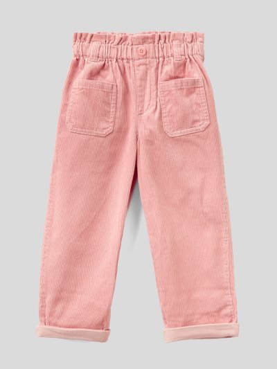 Benetton Corduroy Broek Kinderen Roze | BE028438