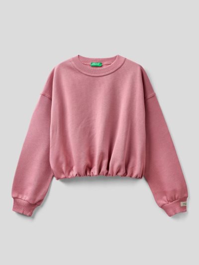 Benetton Cropped Organic Katoenen Sweatshirt Kinderen Donker | BE481772