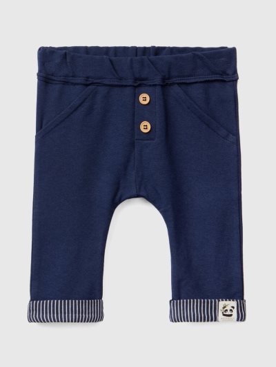 Benetton Cuffs Joggingbroek Kinderen Donkerblauw | BE750399