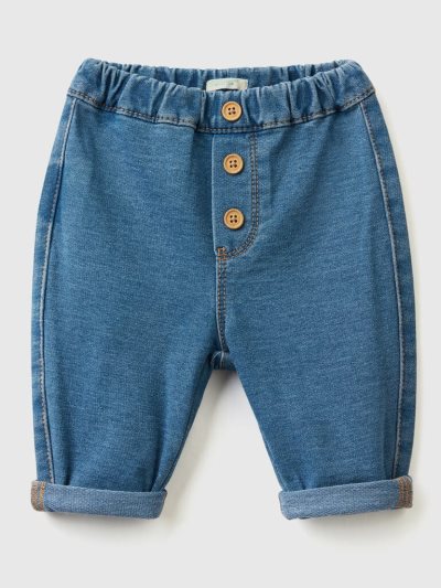 Benetton Denim Look Broek Kinderen Donkerblauw | BE742923