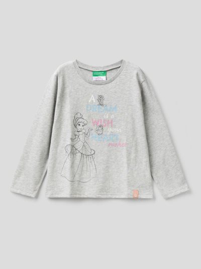 Benetton Disney Princess Long Sleeve T-shirts Kinderen Grijs | BE670362