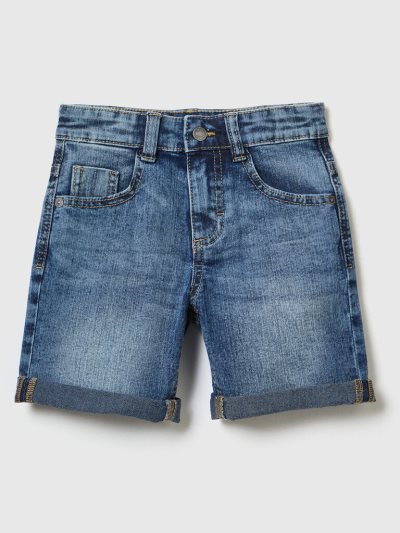 Benetton Eco-recycle Denim Bermuda Kinderen Blauw | BE356286