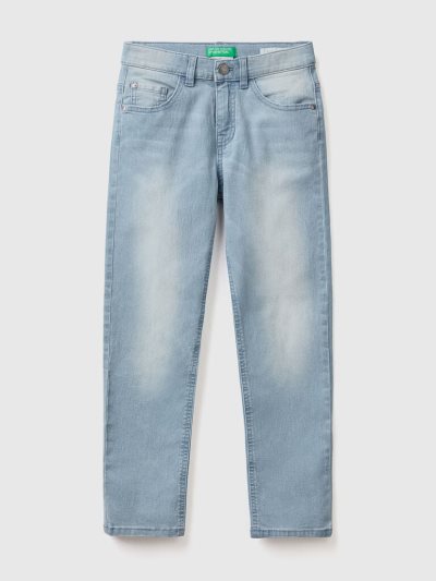 Benetton Eco-recycle Slim Fit Jeans Kinderen Lichtblauw | BE114681