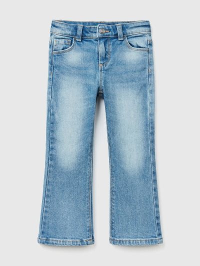 Benetton Five Pocket Flared Jeans Kinderen Lichtblauw | BE070359