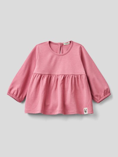 Benetton Gathering On The Yoke T-shirts Kinderen Donker | BE471418