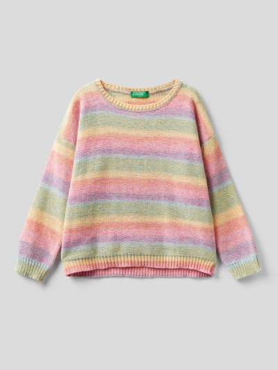 Benetton Gestreept Chenille Truien Kinderen Multi-color | BE559583