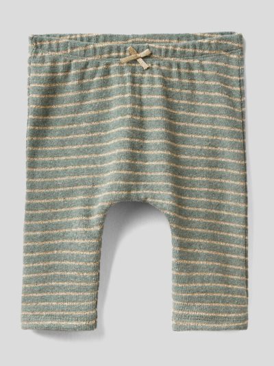 Benetton Gestreept Lurex Broek Kinderen Grijs | BE222461