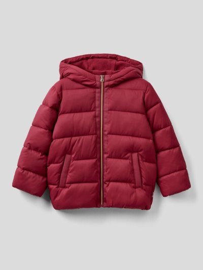 Benetton Gewatteerd "Rain Defender" Light Jackets Kinderen Bordeaux | BE531246