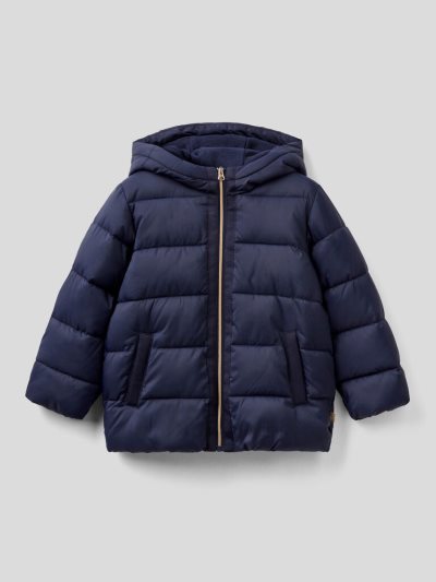 Benetton Gewatteerd "Rain Defender" Light Jackets Kinderen Donkerblauw | BE805244