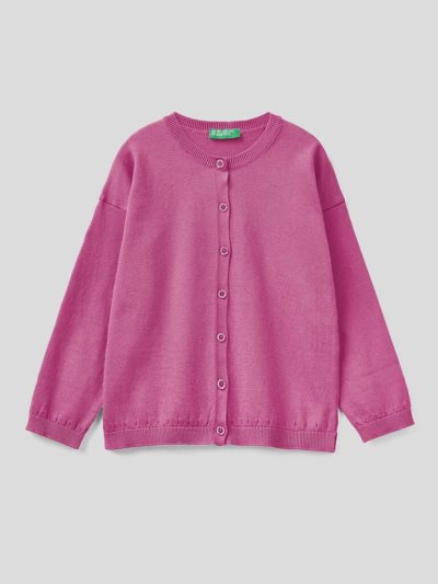 Benetton Glittery Buttons Cardigan Kinderen Cyclamen | BE948689