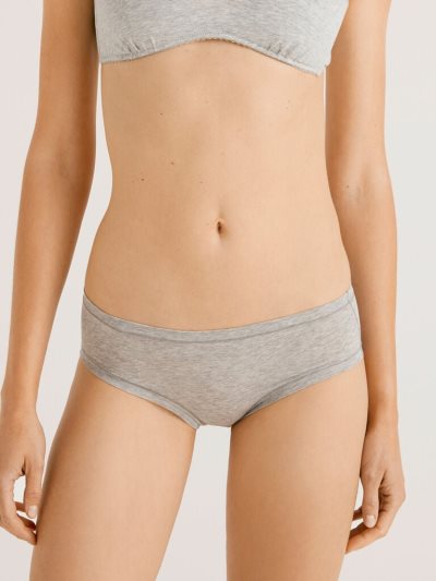 Benetton High-rise Super Stretch Organic Katoenen Knickers Dames Lichtgrijs | BE800956