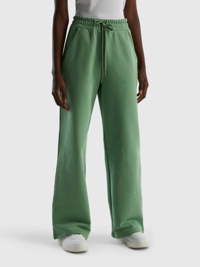 Benetton High-waisted Joggingbroek Dames Groen | BE835182