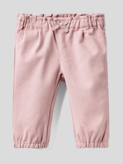 Benetton Katoenen Blend Bow Broek Kinderen Roze | BE158115