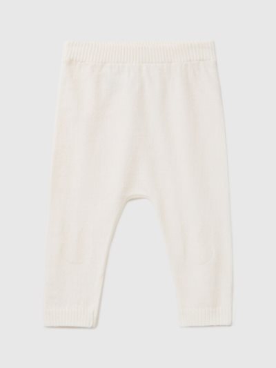 Benetton Knit Inlay Broek Kinderen Wit | BE921447