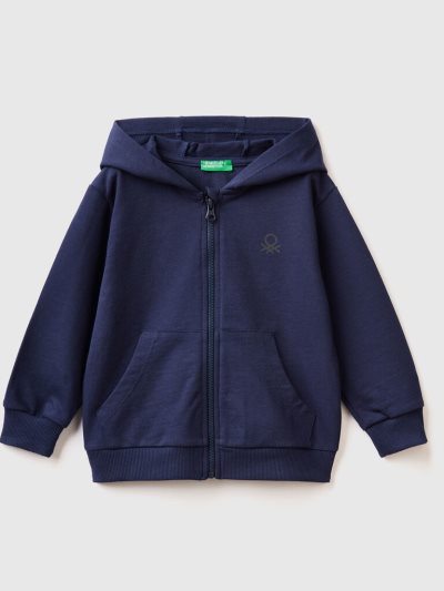 Benetton Logo Hoodie Kinderen Donkerblauw | BE675141