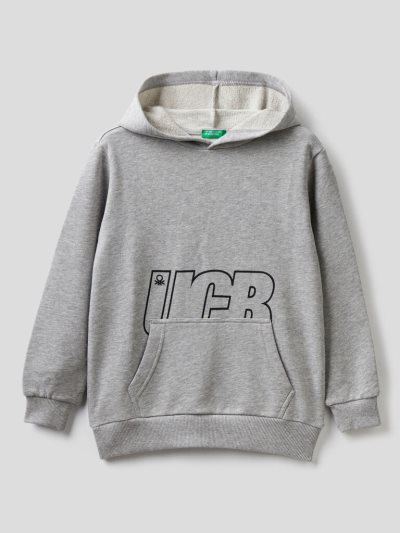 Benetton Logo Hoodie Kinderen Grijs | BE767795