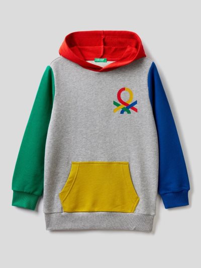 Benetton Logo Hoodie Kinderen Multi-color | BE714615