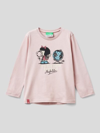 Benetton Long Sleeve "Mafalda" T-shirts Kinderen Roze | BE198380