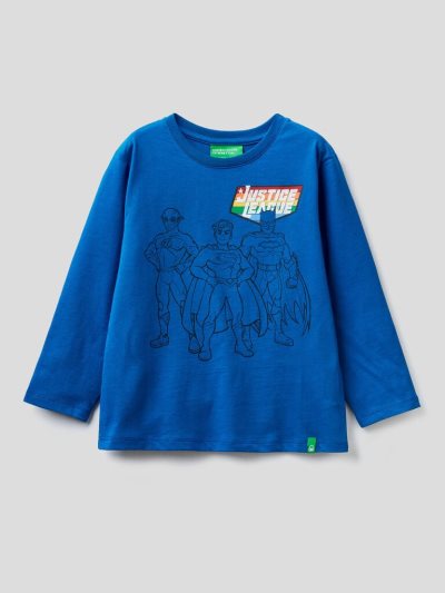 Benetton Long Sleeve ©&™dc Comics T-shirts Kinderen Blauw | BE566570