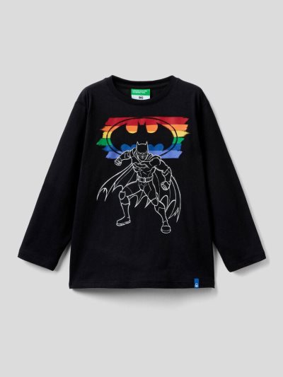 Benetton Long Sleeve ©&™dc Comics T-shirts Kinderen Zwart | BE784760