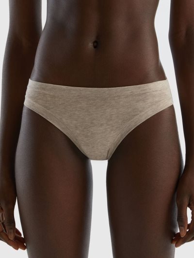 Benetton Low Rise Super Stretch Organic Katoenen Knickers Dames Beige | BE329205