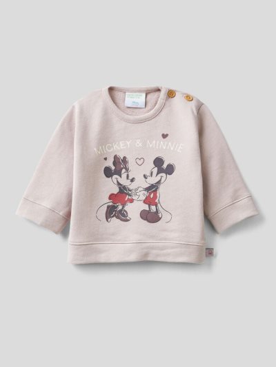 Benetton Mickey & Friends 100% Katoenen Sweatshirt Kinderen Roze | BE406536