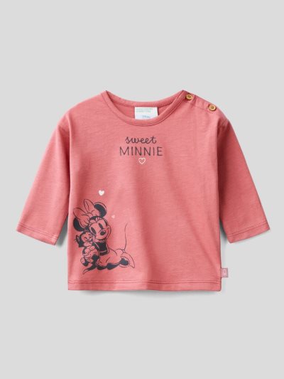 Benetton Mickey & Friends Warm Katoenen T-shirts Kinderen Strawberry | BE813991