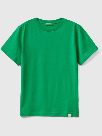 Benetton Organic Katoenen Short Sleeve T-shirts Kinderen Groen | BE817416