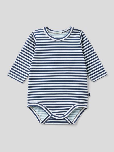 Benetton Patterned 100% Organic Katoenen Bodysuits Kinderen Donkerblauw | BE941539