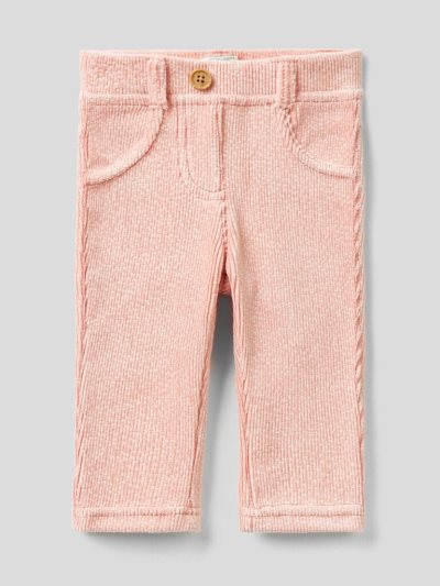 Benetton Patterned Stretch Chenille Broek Kinderen Roze | BE251481