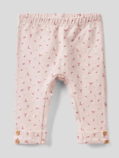 Benetton Patterned Stretch Katoenen Leggings Kinderen Roze | BE296264