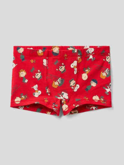 Benetton Peanuts Christmas Boxers Kinderen Rood | BE675219