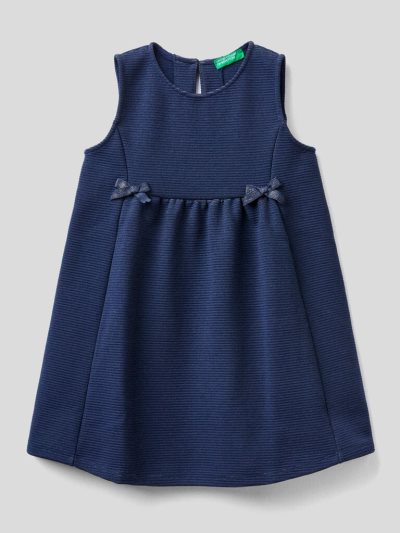 Benetton Pinafore Lurex Jurken Kinderen Donkerblauw | BE554612