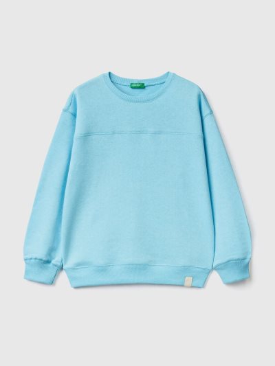 Benetton Pullover Recycled Fabric Sweatshirt Kinderen Blauw | BE271386