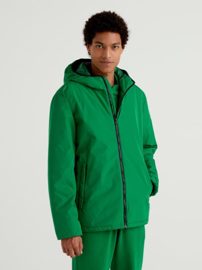 Benetton Rain Defender Met Capuchon Light Jackets Heren Groen | BE249999