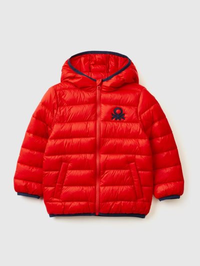 Benetton Rain Defender Nylon Light Jackets Kinderen Rood | BE240235